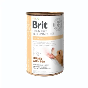 Brit GF Verinary Diet Dog Can Hepatic, lata 400 grs.
