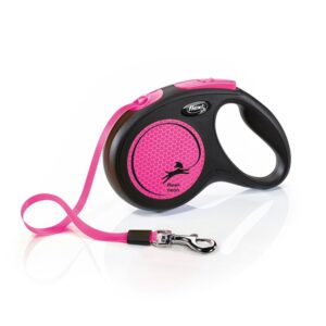 Correa Flexi New Neon – Rosa