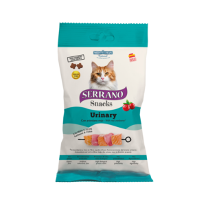 Serrano snack gato urinary salmón y atún 12x50grms