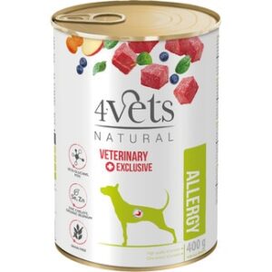 4VETS Allergy Dog Lata (6unds x 400grms)