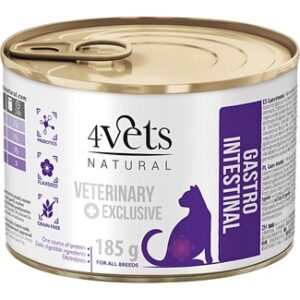 4VETS Gastro intestinal Cat Latas (6unds x 185grms)